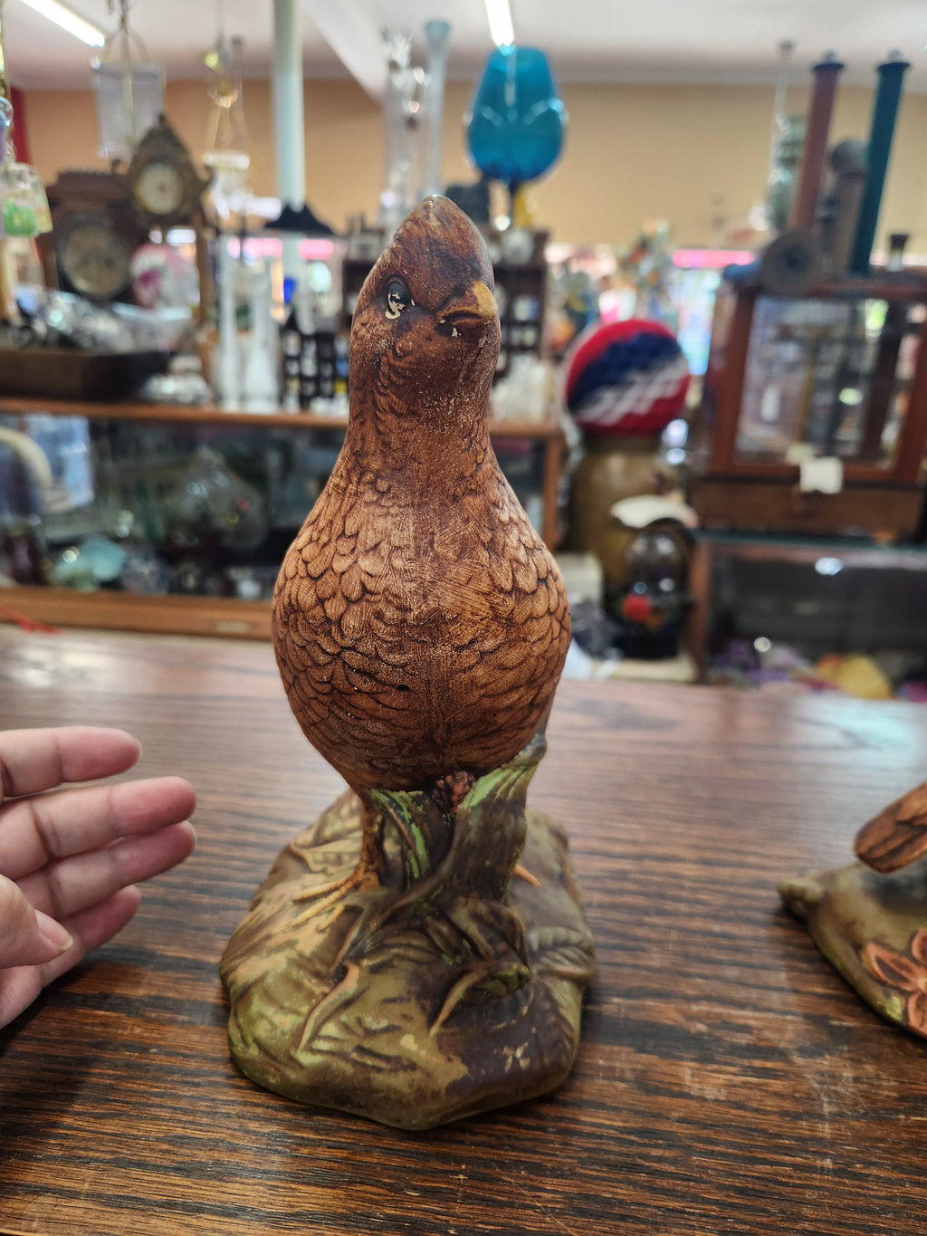 Vintage Holland Mold Ceramic Quail Figurines – Hand-Painted Pair