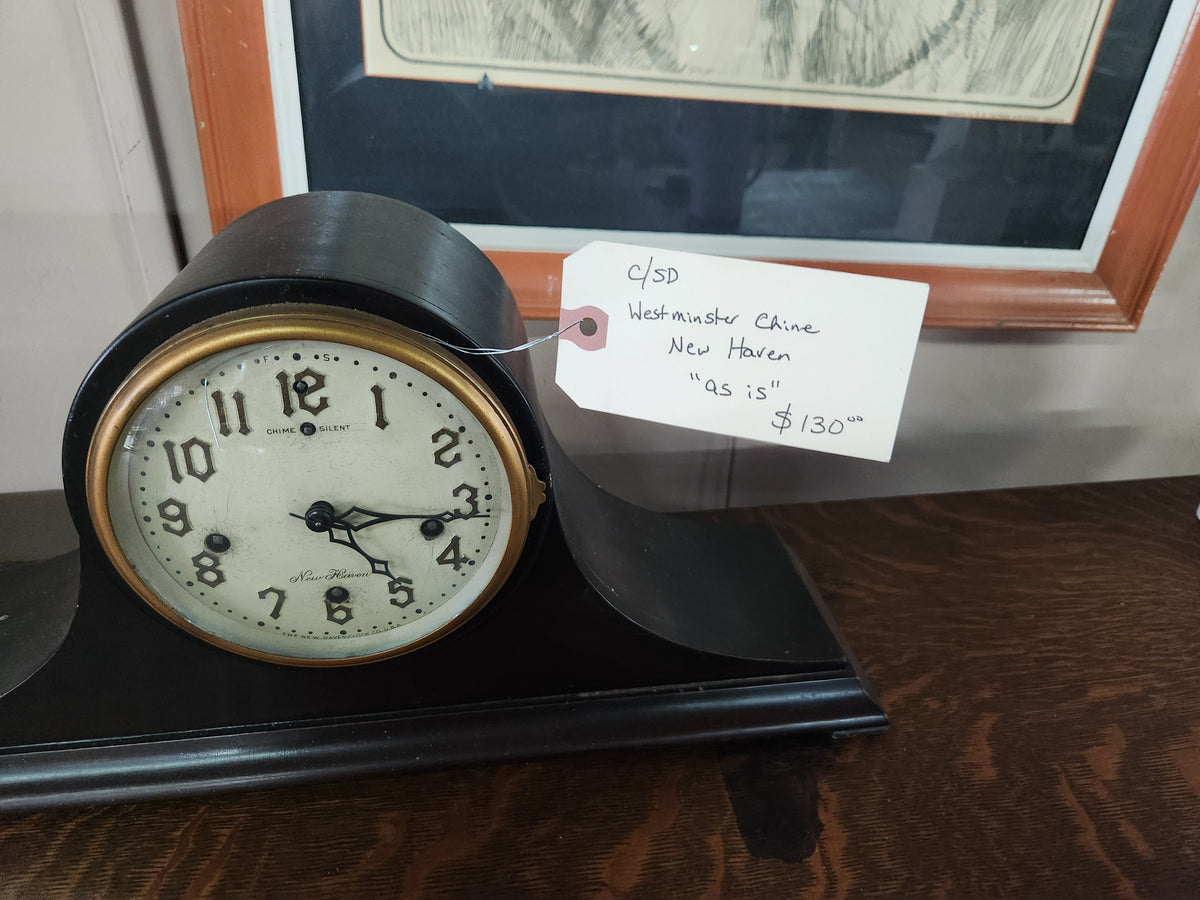 Vintage Mantle Clock Westminster Chine New Haven