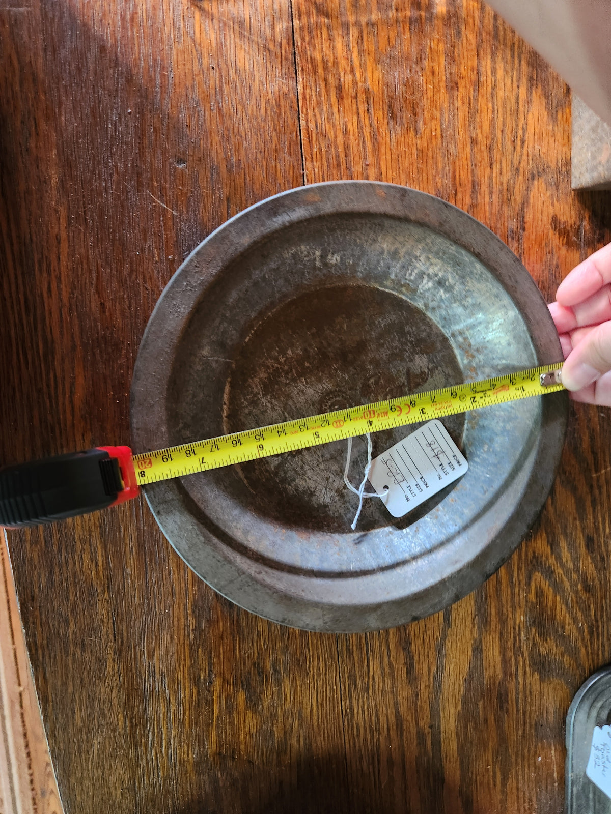 Vintage Jane Parker Metal Pie Tin
