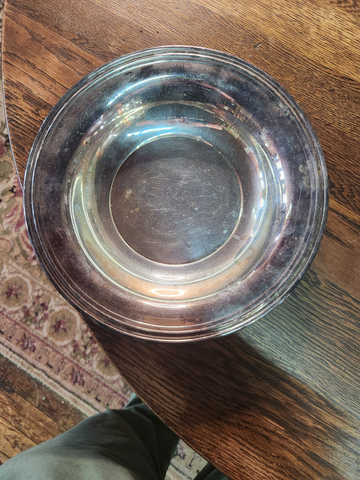 Vintage Silver-Plated Serving Bowl W.M. Rogers Silver Company