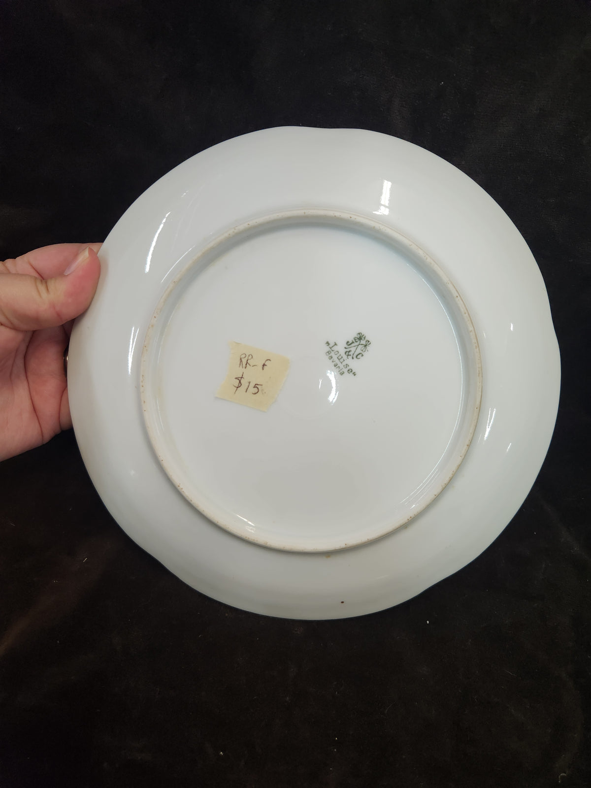 Antique Hand-Painted Porcelain Berry Plate Louise Bavaria