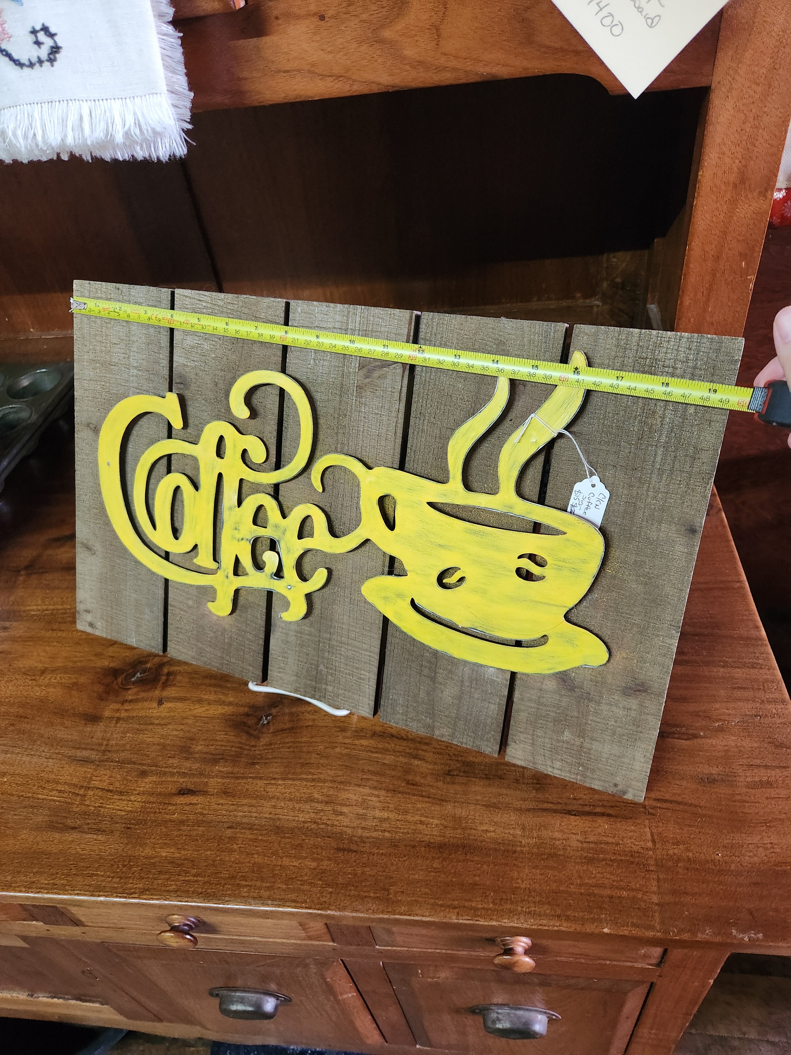 Rustic Wooden "Coffee" Sign