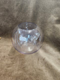 Vintage Clear Glass Bubble Bowl Vase