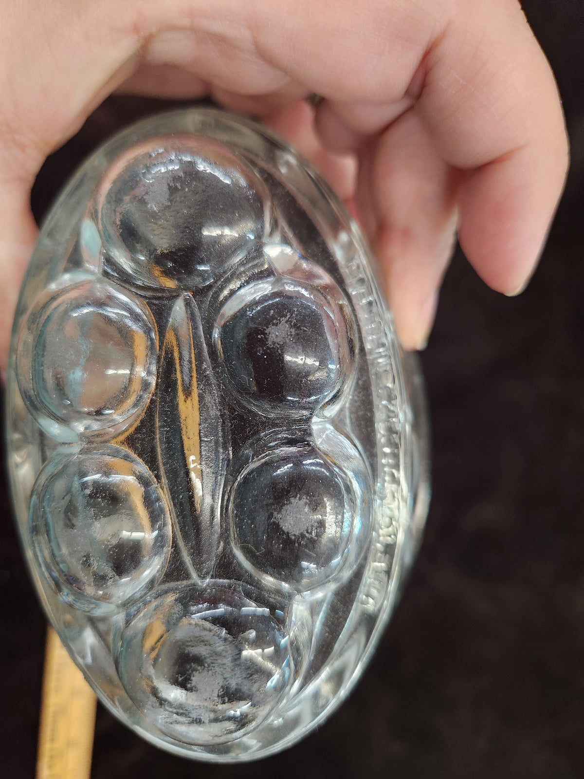 Vintage Clear Glass Jelly or Gelatin Mold
