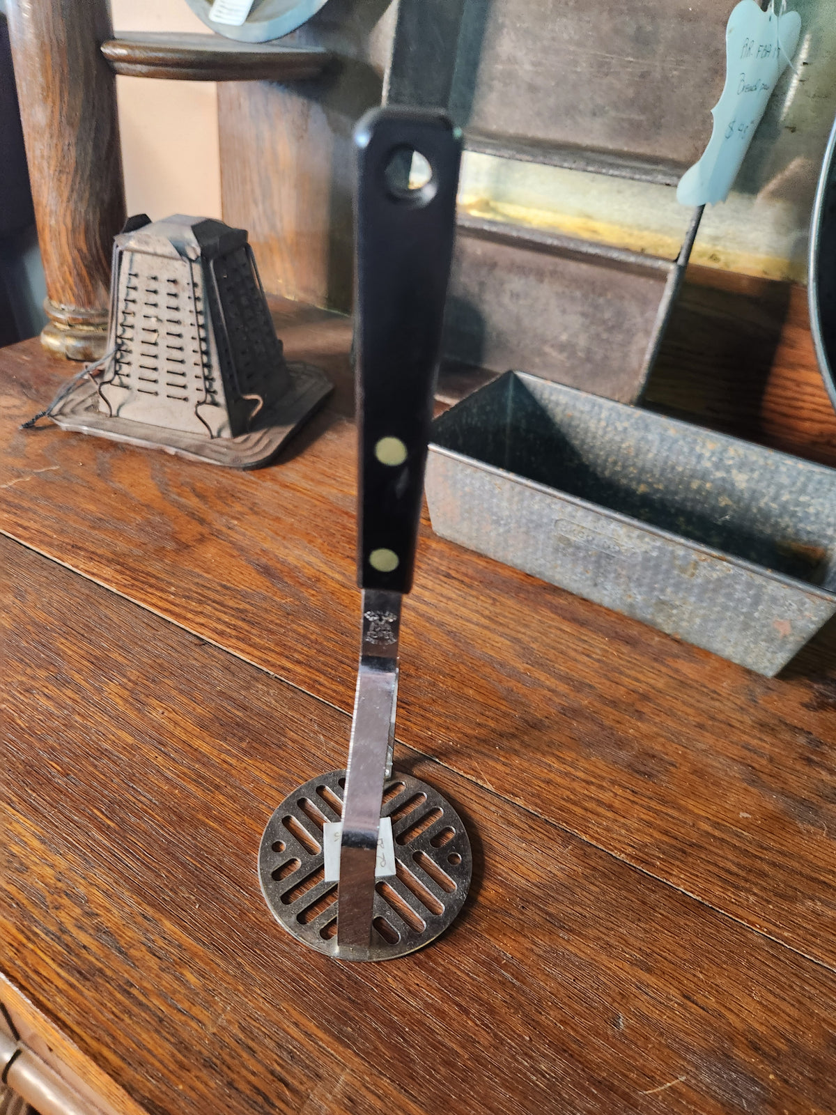 Vintage Ekco Forge Stainless Steel Potato Masher Bakelite Handle