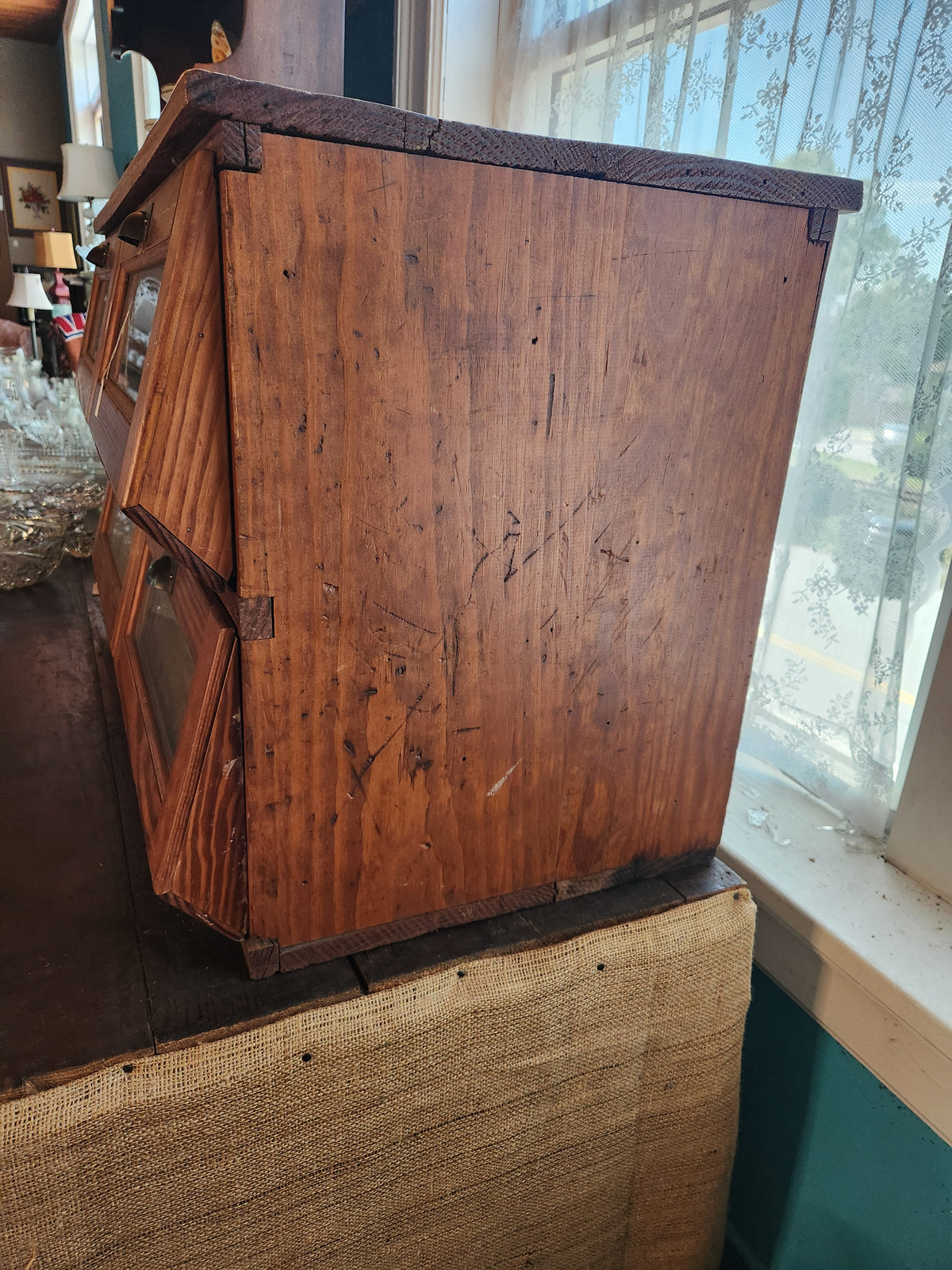 Vintage Oak Seed Bin