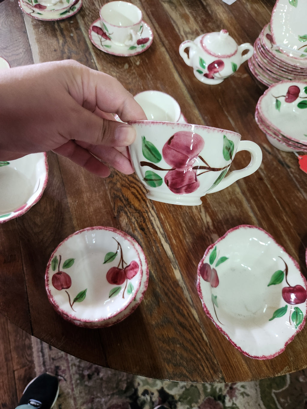 "Crab Apple" Pattern Tea Set