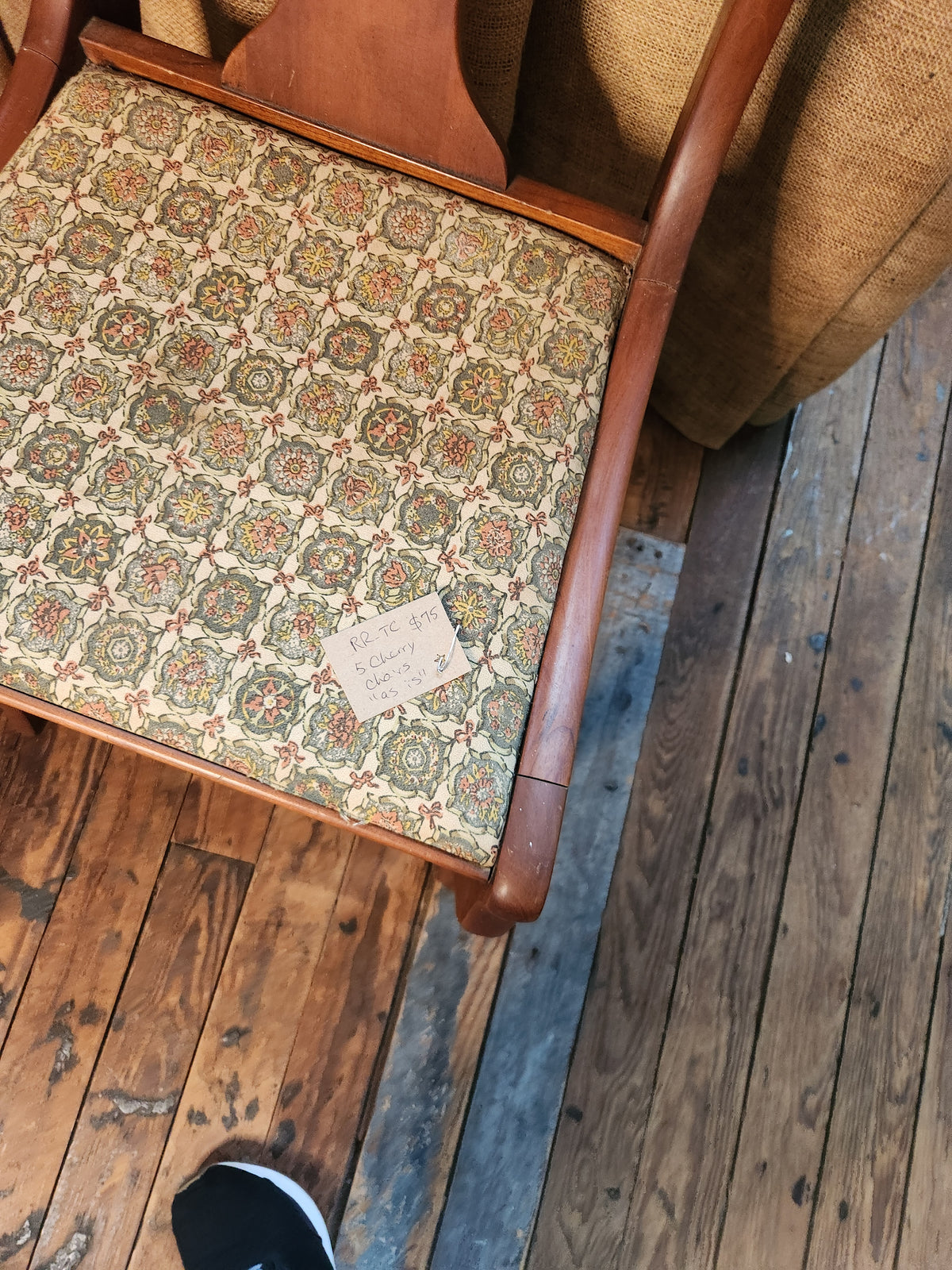 5 Vintage Wooden Dining Chairs Appear to be Henkel Harris American Classical or Regency Style Cherry