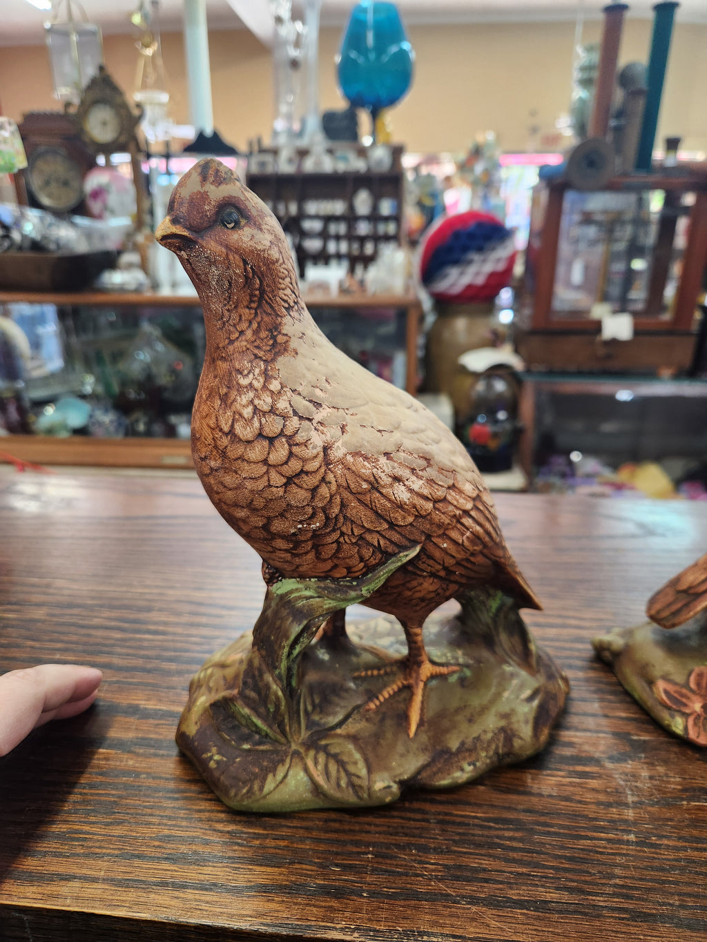 Vintage Holland Mold Ceramic Quail Figurines – Hand-Painted Pair