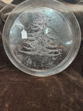 Vintage Duralex Christmas Platter Made in France by Les Verreries de Saint-Gobain