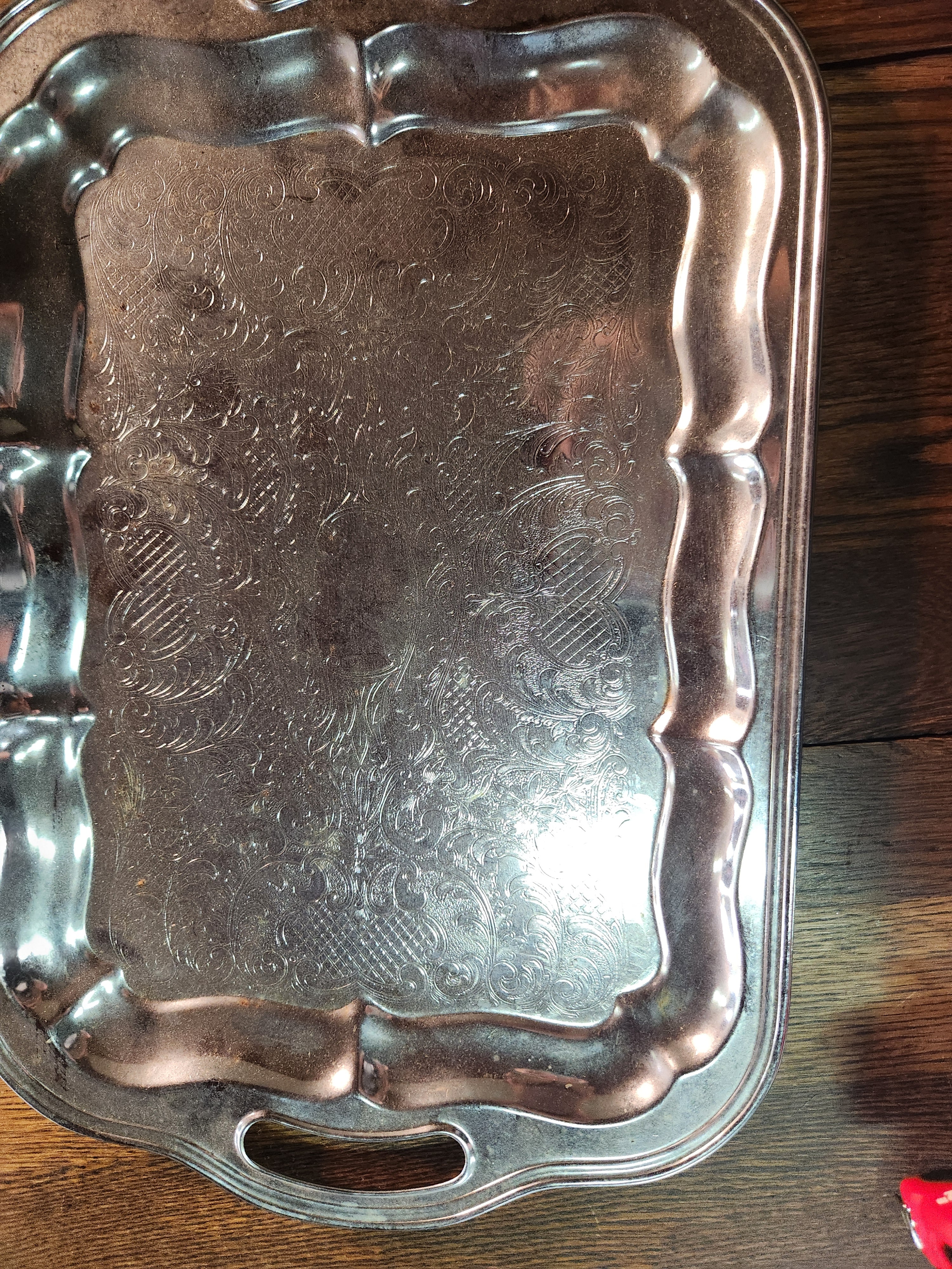 Vintage Irvinware Chrome-Plated Serving Tray