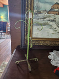 Vintage Mid-Century Avocado Green Metal Mug Tree 1960s/70s
