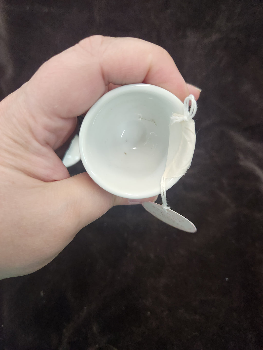 classic white ceramic pedestal egg cup