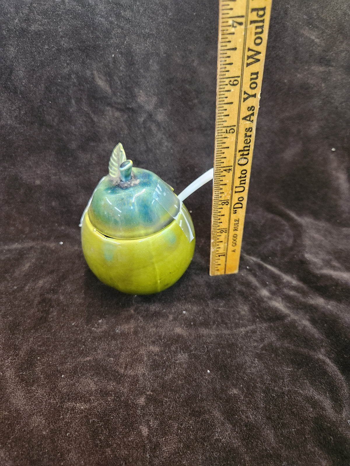 Vintage Ceramic Pear-Shaped Lidded Jar/Sugar Bowl Gift Gallery Japan