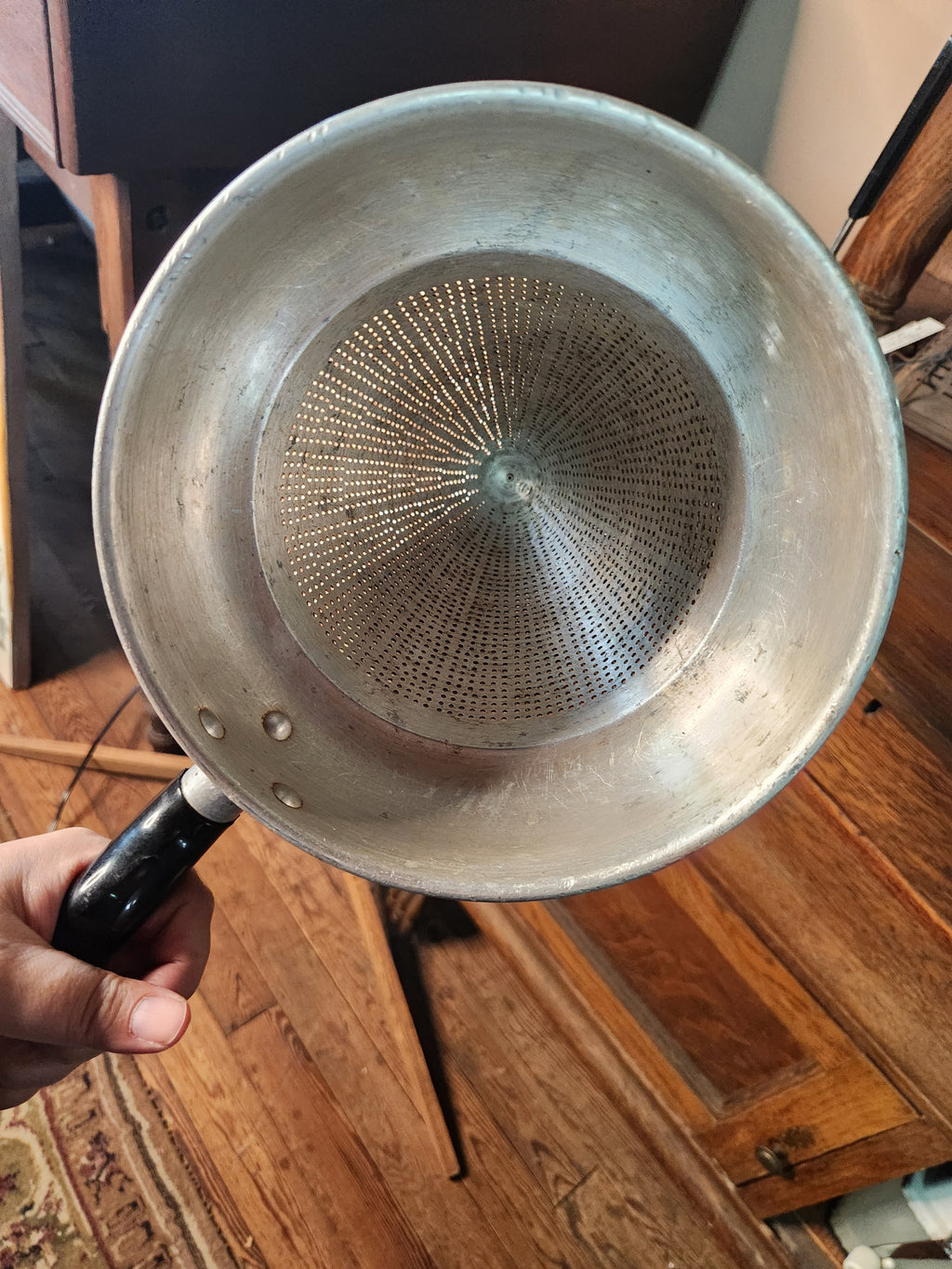 Vintage Aluminum Cone Sieve Colander Strainer