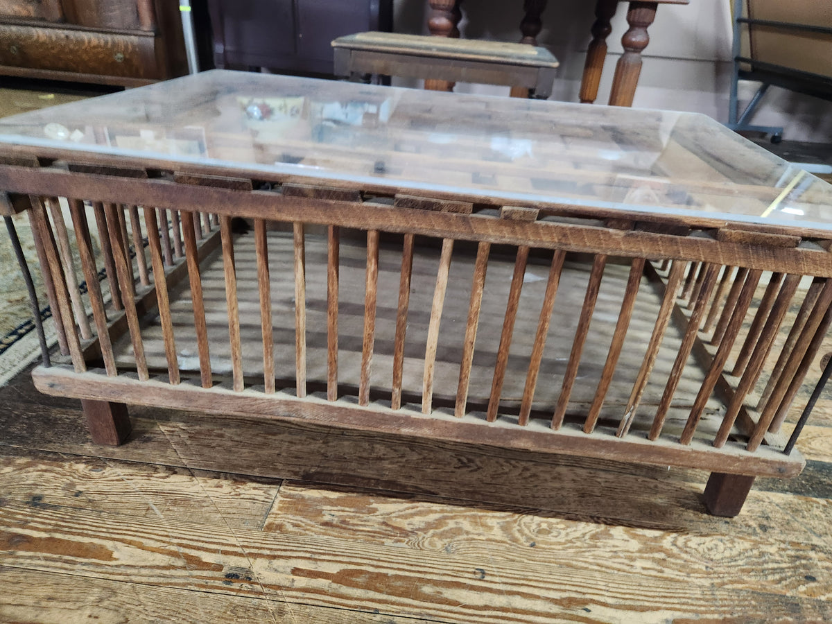 Vintage Upcycled Chicken Crate Coffee Table