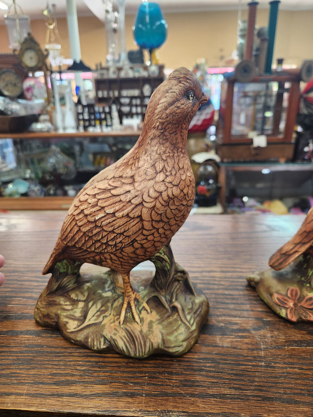 Vintage Holland Mold Ceramic Quail Figurines – Hand-Painted Pair