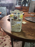 Vintage 1956 McCoy "Lamb in a Basket" Ceramic Cookie Jar