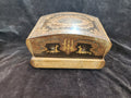 Vintage Italian Inlaid Wood Musical Cigarette Dispenser Box